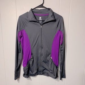 aerie running zip up